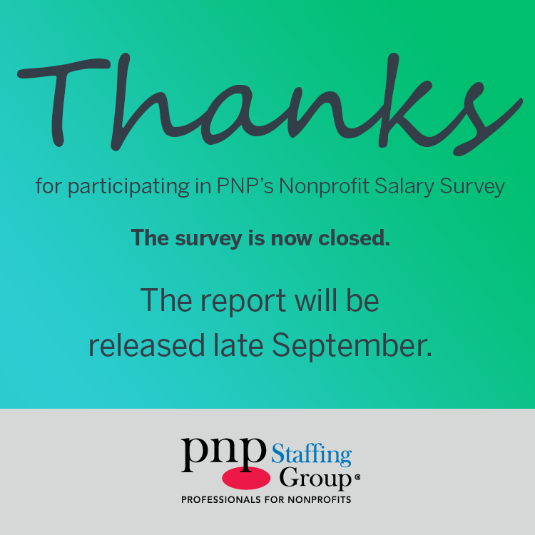Thank you to everyone who participated in our recent Nonprofit Salary Survey!   The survey is now closed &amp; the 2023 Nonprofit Salaries &amp; Staffing Trends Report will be released late next month. 
#nonprofittalent #nonprofitsalaries #nonprofitjob #nonprofitstaffingtrends