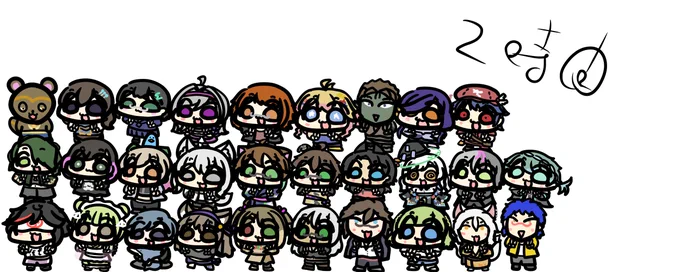 現在2時間経過したところです29人描きましたまだ一杯参加募集してます配信↓  