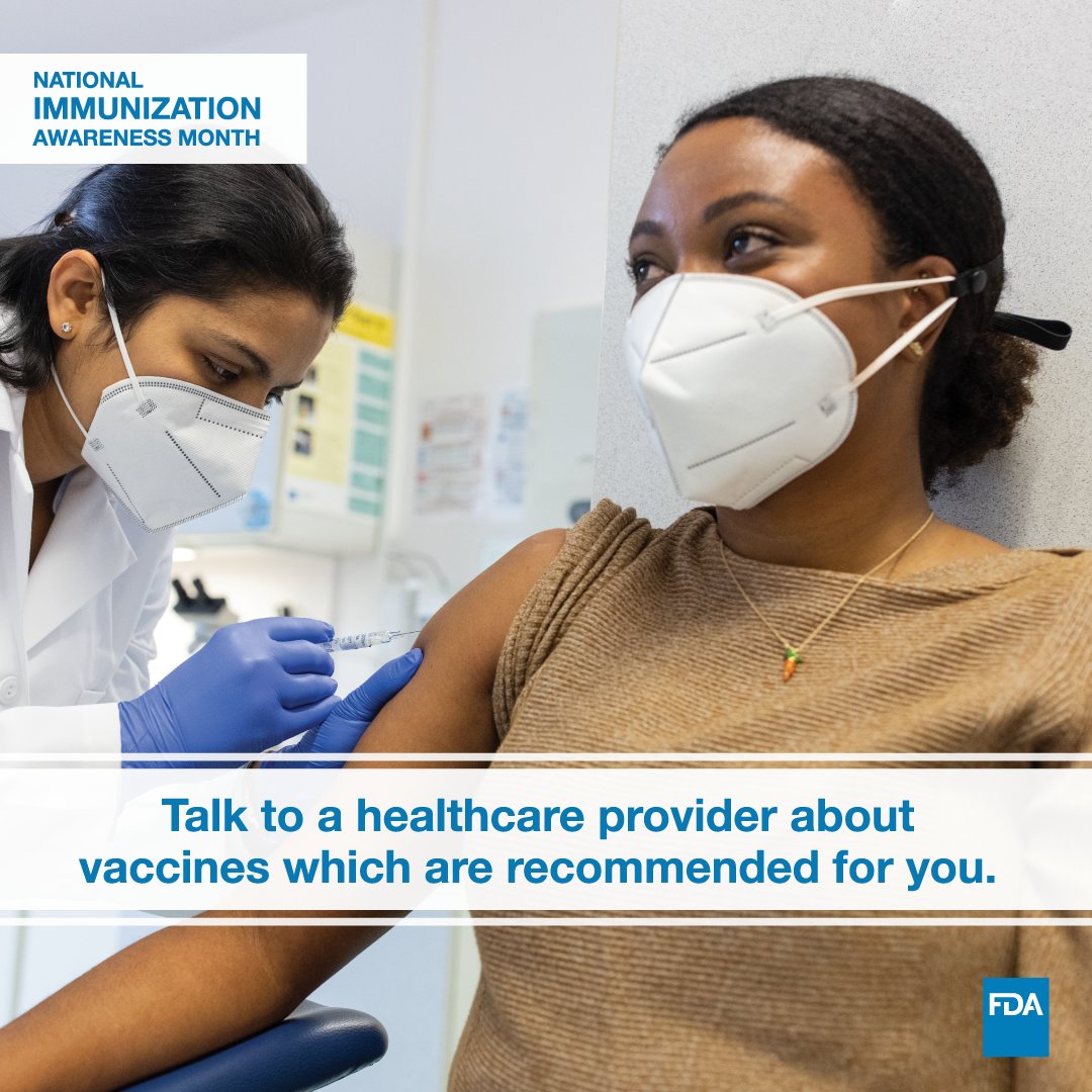 PamWebber1's tweet photo. August is National Immunization Awareness Month! #Vaccines protect people of all ages. Make it your goal this month to ensure you & your family are up to date on all recommended vaccines.
#NIAM2022 #TheMoreYouKnow #Immunization #Health #Wellness #NurseByDay #Author #PamWebber https://t.co/Fqu1sfdRcm