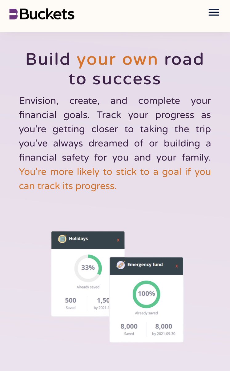 white1mountain's tweet photo. 1/6 Crypto Alpha🌟: Share an interesting DeFi app - a goal-driven savings app
@SaveWithBuckets #SaveWithBuckets https://t.co/eml6TkGqrG