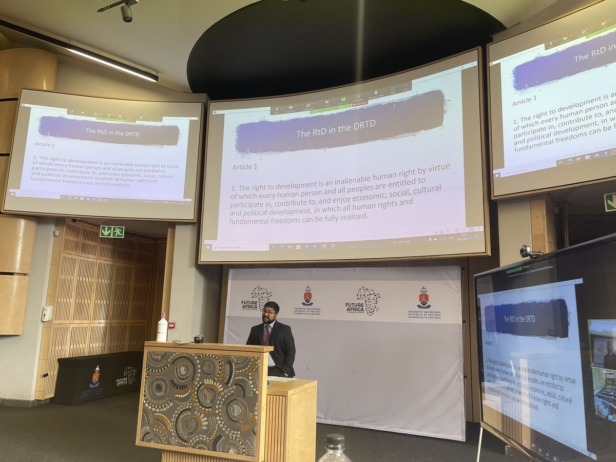 arkwesi's tweet photo. .@CHR_HumanRights Last session of the day #AHRC2022_RTD @mihirkanade Chair of UN Expert Mechanism on R2D and Chair Drafting Committee of a legally binding instrument on right to development makes his presentation on R2D and Agenda 2030 on Sustainable Development @basimanyaned https://t.co/9xuXFl82En