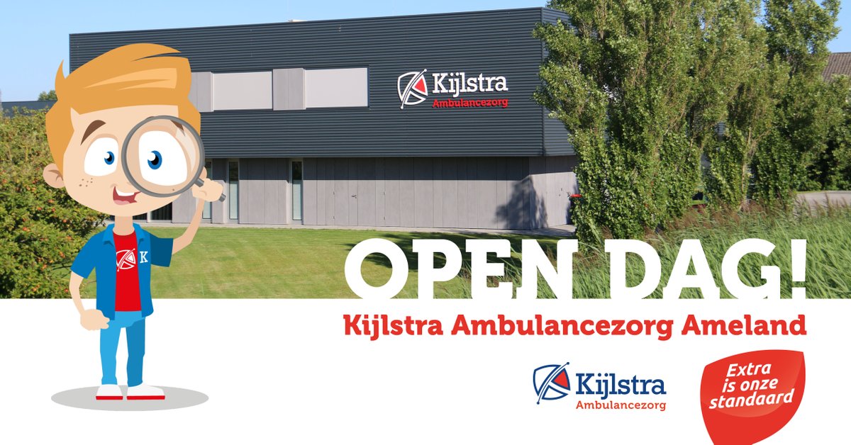kijlstra's tweet photo. Ontdek Kijlstra Ambulancezorg op het mooie Ameland! Op zondag 28 augustus 2022 van 10.30 tot 15.30 uur is er een feestelijke open dag bij de post van Kijlstra Ambulancezorg op Ameland. 

Lees meer: https://t.co/otKWGHFRm1 https://t.co/iN9oaZXb7y