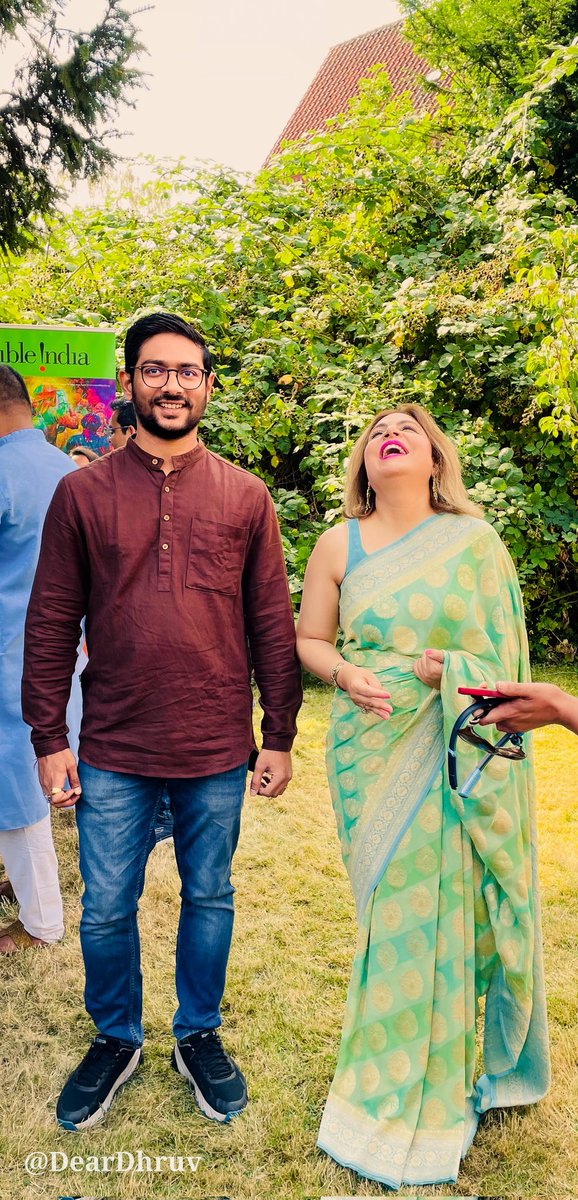DearDhruv's tweet photo. Celebrating #AzadiKaAmritMahotsav at #IndianEmbassy in Denmark with @pooja_kapur!
#IndiaAt75 
#IndependenceDay 

Cc @IndiainDenmark https://t.co/J2WI31fTNt