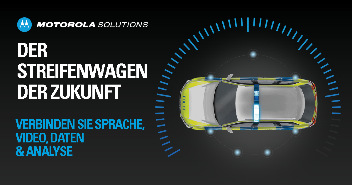 Stellen Sie sich Ihr vernetztes Polizeifahrzeug mit den Technologien zusammen, die Sie brauchen, um sich in Stresssituationen bestens zurechtzufinden und stets konzentriert zu bleiben: bit.ly/3OXao8j