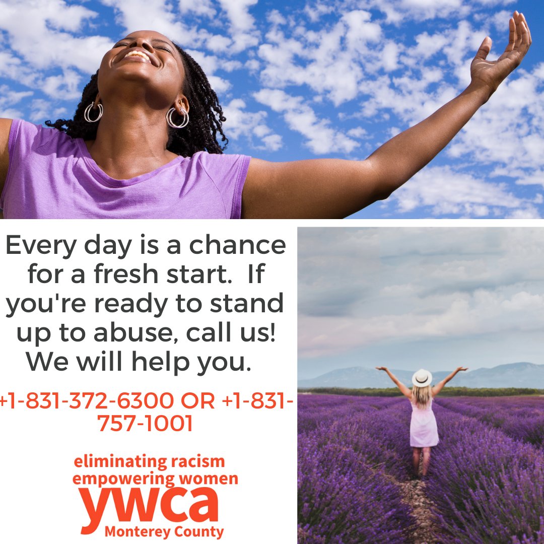 ywcamc's tweet photo. YWCA Monterey County can help you get a fresh start. Reach out if you could use some help.

#ywcamc #familia #family #instagood #community #dogood #trauma #womenempowerment #domesticviolencesurvivor #abusiverelationship #abusesurvivor https://t.co/lY9ZHHuMmw