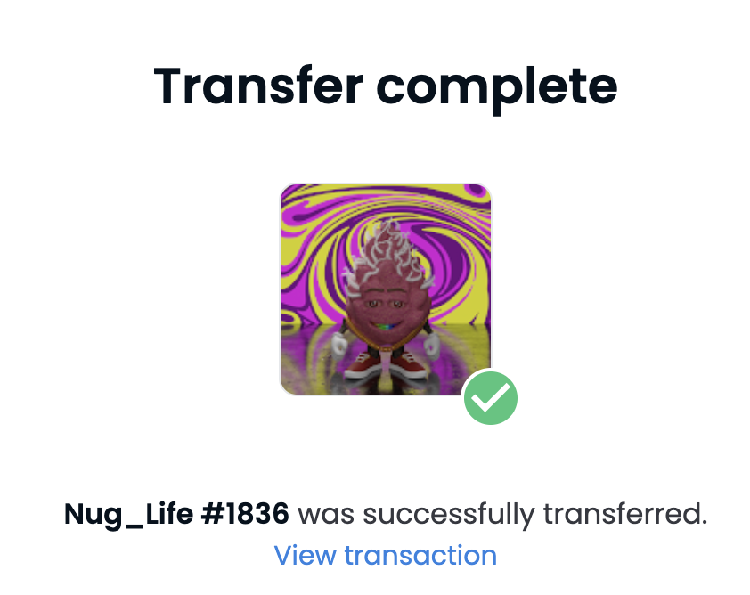 congrats to @TP_YMZusu on winning a nug! Welcome to the Nug Life!