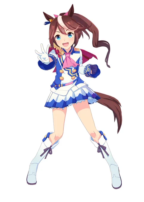 赤、青、白、黄トウカイテイオーとガンダムは配色がほぼ同じ 