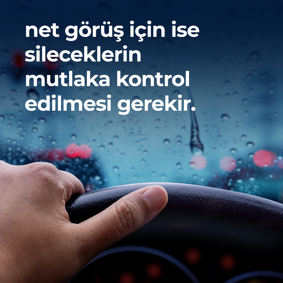 Yağışlı havalarda görüş mesafesinin olmazsa olmazı olan silecekler ise, ne kadar kaliteli olursa olsun zamanla yıpranıp, işlevini yerine getiremez hale gelebiliyor. Ayrıca  ıslak zeminde fren mesafesi oldukça artarken, yol tutuşu azalıyor.  #Euromaster #GüvenilirEllerde