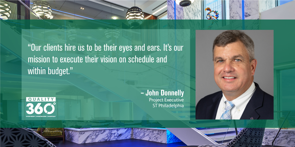 StructureTone's tweet photo. Putting our clients first is our top priority, which means always looking out for their best interests. Whether it’s on a jobsite or in the office, quality is always top of mind. #Quality360° #CultureofQuality https://t.co/sk0CZAPga3