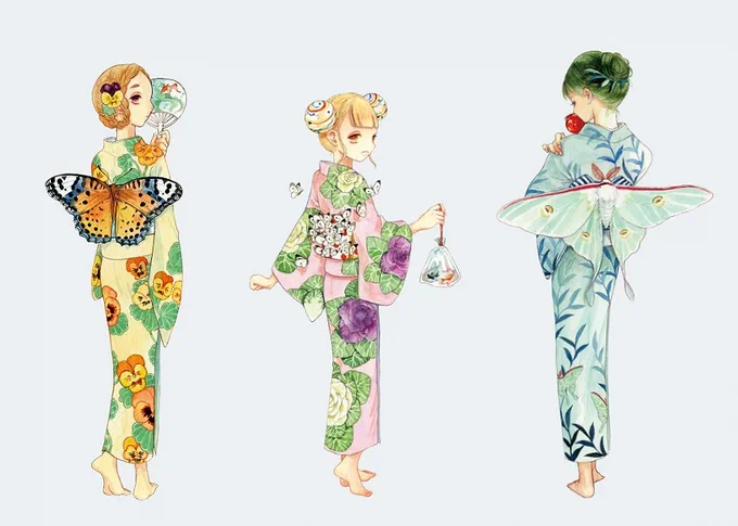 私もお気に入りの翅帯の絵を… 