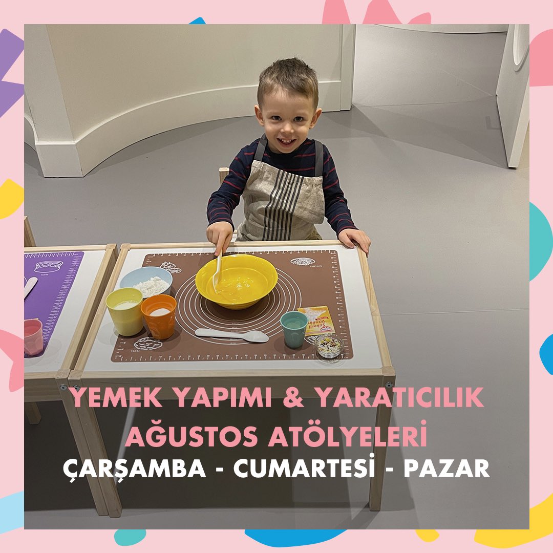 Çocuğunuzun eğlenirken el becerilerini geliştirmesini istiyorsanız Bubu Island çocuk atölyeleri tam size göre.

Yemek Yapımı Atölyesi 
Çarşamba 16:00-16:45 17:00-17:45 Cumartesi 16:00-16:45

Yaratıcılık Atölyesi 
Cumartesi 14:00-14:45 15:00-15:45 Pazar 10:30-11:15