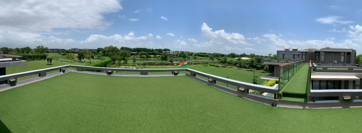 dhruvilsanghvi's tweet photo. It surprises me to see the golf culture in Ahmedabad, and it being the city with highest golf courses in India.

Happy to see India touching newer heights and counts. of upscale infrastructure.

#GladeOne #Golf #IndependenceDay2022 https://t.co/Q9OmH3VbXX
