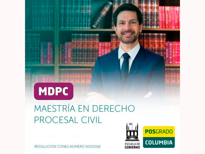 𝗔𝗕𝗢𝗚𝗔𝗗𝗢𝗦 𝗔𝗚𝗘𝗡𝗗𝗔𝗥 ⚖✍ | 𝙈𝙖𝙚𝙨𝙩𝙧í𝙖 𝙚𝙣 𝘿𝙚𝙧𝙚𝙘𝙝𝙤 𝙋𝙧𝙤𝙘𝙚𝙨𝙖𝙡 𝘾𝙞𝙫𝙞𝙡 en <a href="/UCPy/">Universidad Columbia</a> <a href="/POSGRADOucp/">Posgrado Columbia</a> 

Más detalles en 👉🤳 bit.ly/3pifX6M

#derechoprocesalcivil #posgradoscolumbia #abogadosparaguay #APrioriPY #Apriori