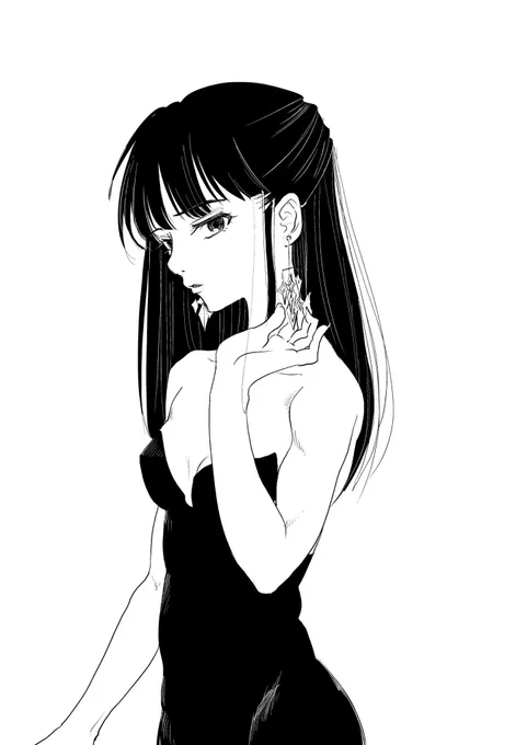 skebで昔描いた女の子をご注文頂きました!貴重な機会を頂き本当にありがとうございました 