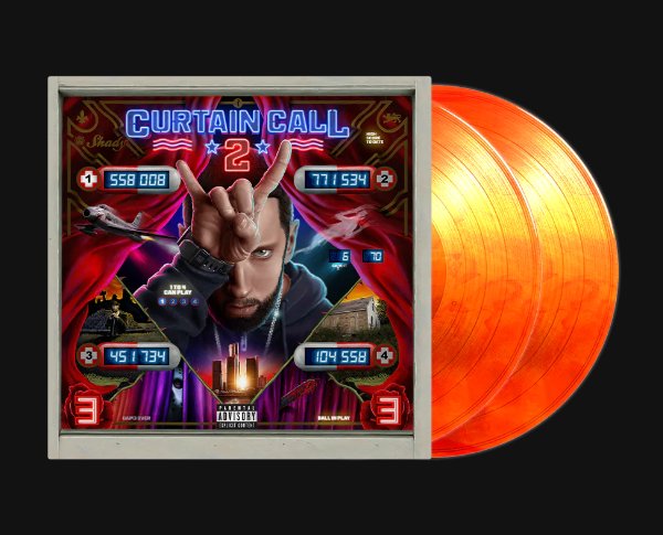 EminemSupporte1's tweet photo. 🚨Reminder🚨
 #CurtainCall2 LIMITED EDITION Orange Vinyl is still available. If you're a collector this is a great investment🔥🔥🔥
Buy on Eminem's official site here https://t.co/EwlJFeh2e4 https://t.co/QQMehE9Tsg
