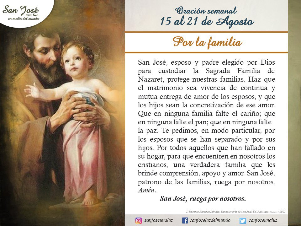 sanjoseunaluz's tweet photo. #SanJosé sé nuestro abogado e intercesor en el cielo.
#DiosBendice
#DiosConNosotros
#DiosTeAma https://t.co/JBh5svwh4i