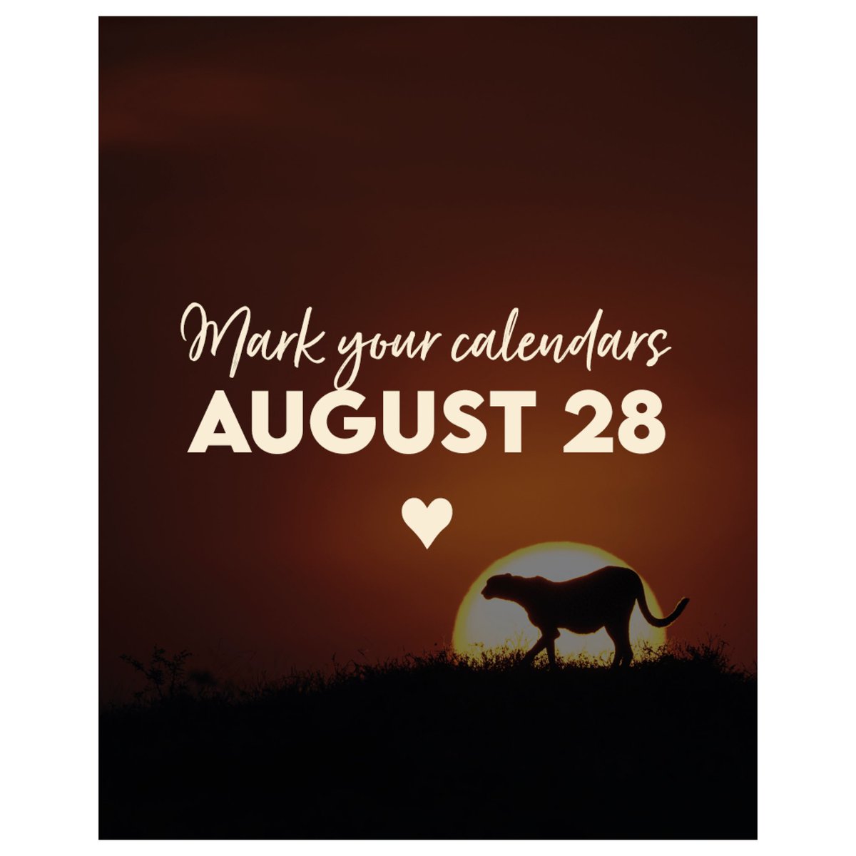 ❤️ 28 August 2022 ❤️ 

Set your alarms &amp; mark your calendars, we are excited to announce that Prints for Wildlife, a 30-day photo print sale to benefit African Parks, will launch again on the 28th of August 2022! 

Learn more bit.ly/3C7oxNw