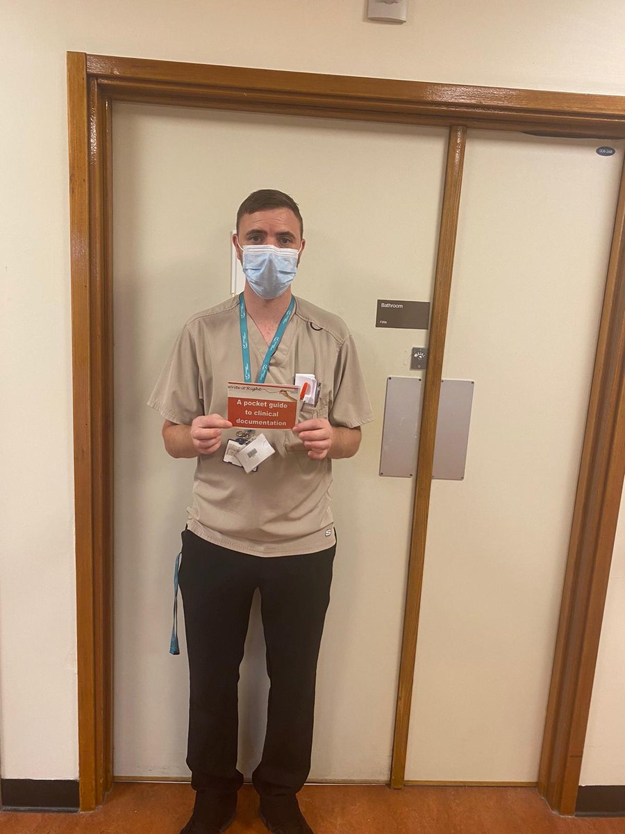 TGICFTSaferCare's tweet photo. Staff from Ward 42, 46 and Children's Outpatient Department also presenting their dedication to improving documentation by utilising their pocket guides. Well done to our teams, fabulous work :-) #SpotlightOn #writeitright #makeitlegible https://t.co/IGi1rqJ0Sw