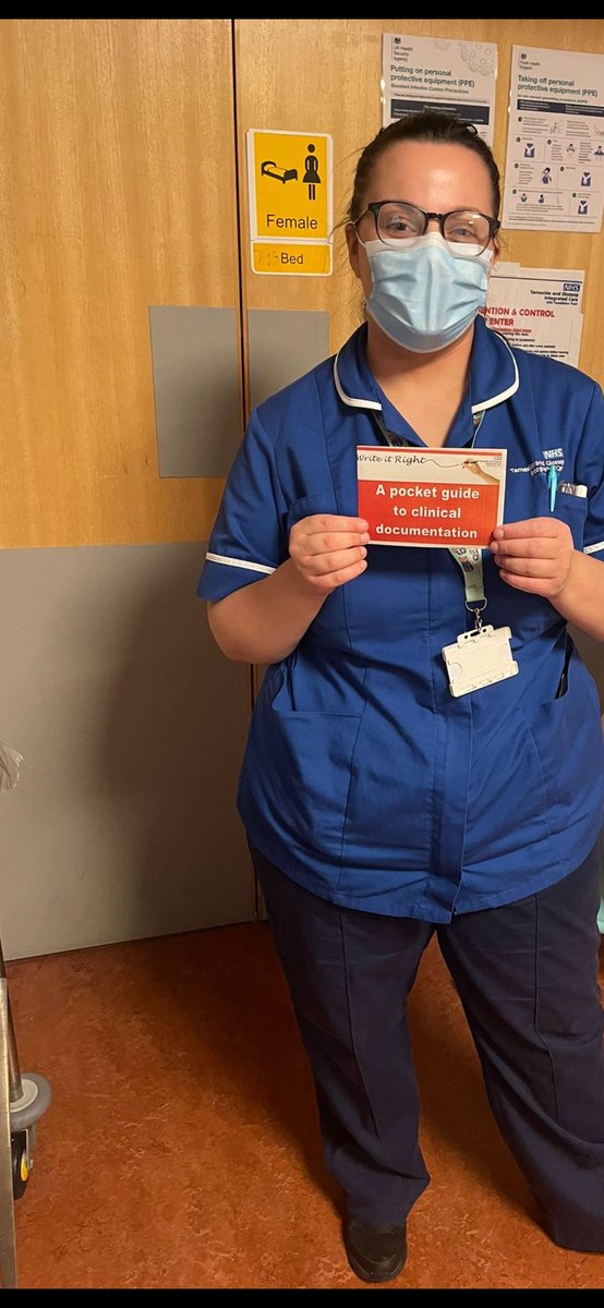 TGICFTSaferCare's tweet photo. Staff from Ward 42, 46 and Children's Outpatient Department also presenting their dedication to improving documentation by utilising their pocket guides. Well done to our teams, fabulous work :-) #SpotlightOn #writeitright #makeitlegible https://t.co/IGi1rqJ0Sw