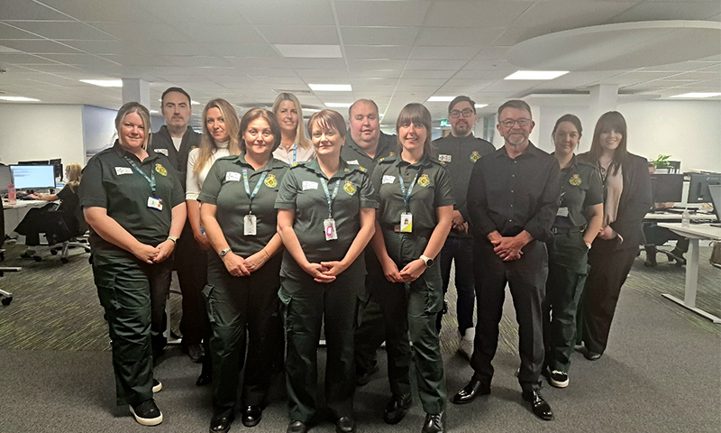 WelshAmbulance's tweet photo. The Trust has unveiled a new integrated care contact centre for its staff in St Asaph.

The space will be the new base for @NHS111Wales, @BetsiCadwaladr and the Trust’s Clinical Support Desk staff.

Read more👉https://t.co/MFhWe2wIYD https://t.co/S79PTo8YsW
