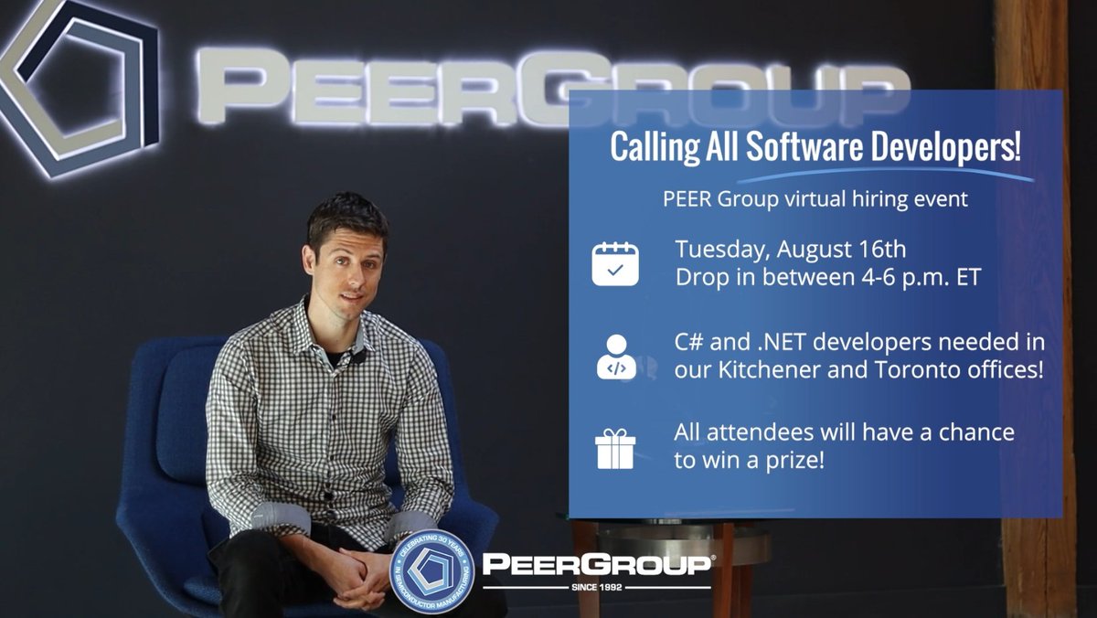 PEERGroup_Inc's tweet photo. Last chance to register for our virtual #hiring event!

Want to start an exciting career in #semiconductor? Join us tomorrow at 4 p.m. ET, to learn about the #softwaredeveloper opportunities we have at our Toronto and Kitchener offices.  

Learn more: https://t.co/UOMszXbIiQ https://t.co/8iXKYZ3ttu