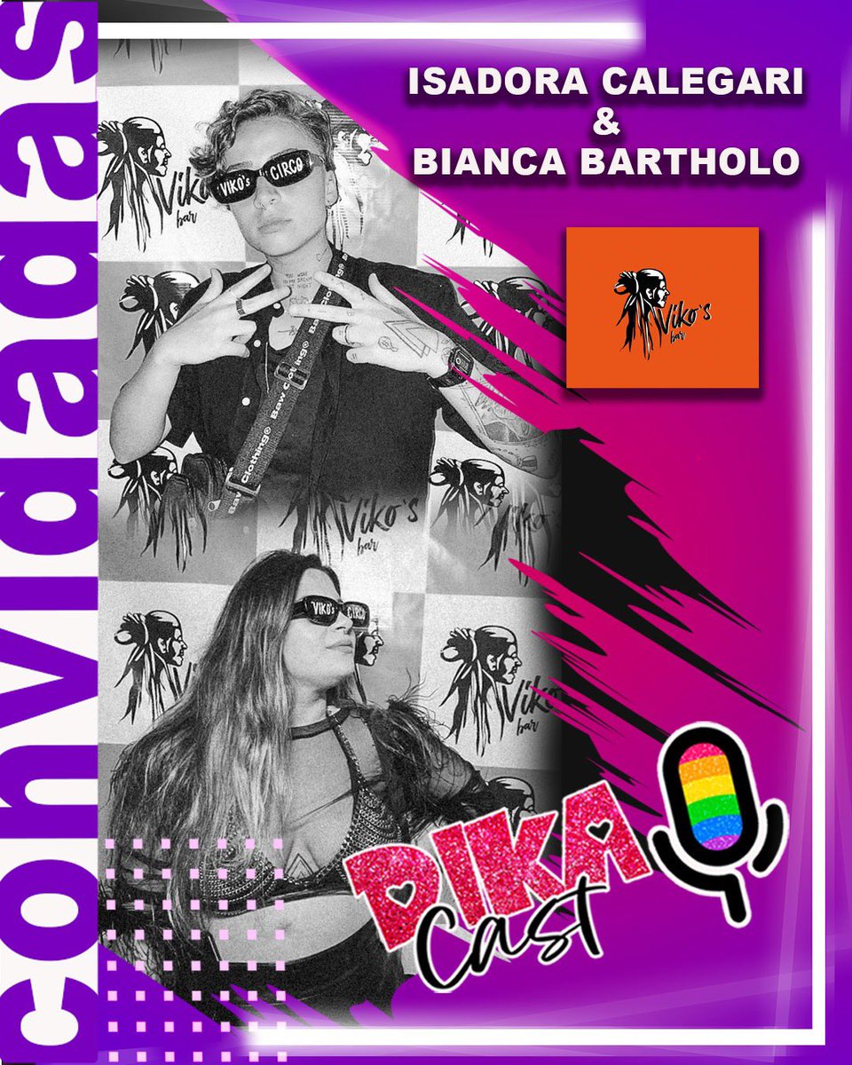 biancabarthol's tweet photo. amanhã às 20:00 eu e minha boss estaremos no dika cast contando todas as feiúras, o caos do vikos e falando um pouco do nosso trabalho 
quero ver todo mundo onnnn 
@vikos_bar https://t.co/JmOGBPVy0j