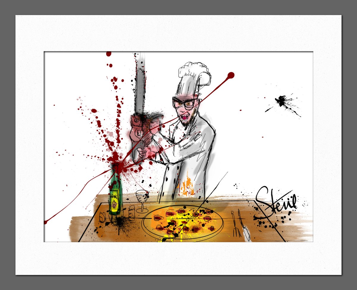 ProKirkwood's tweet photo. Hi everyone.  My son has just opened his online art store selling his art prints.  He has a fantastic chef and kitchen collection. Very quirky! Check them out..

https://t.co/MYl1WUBYXi

Offer now on buy three or more prints and get £25 off the total order https://t.co/LRC7AsgnJi