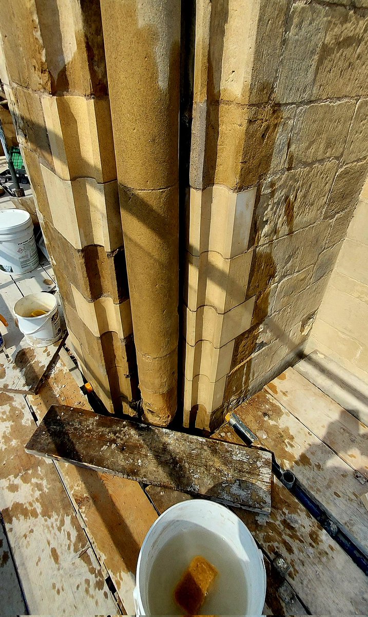 More progress on LST South elevation today, cutting out,cutting stones to size and pointing, image's by Steve Rial. <a href="/Bev_Minster/">Beverley Minster</a> <a href="/Visit_Beverley/">Visit Beverley</a> <a href="/Bev_EastYorks/">Beverley East Riding</a> <a href="/HeritageFundUK/">The National Lottery Heritage Fund</a> <a href="/messengerbcr/">messengerbcr</a> <a href="/HistoricEngland/">Historic England</a> <a href="/PB_mag/">Professional Builder</a>