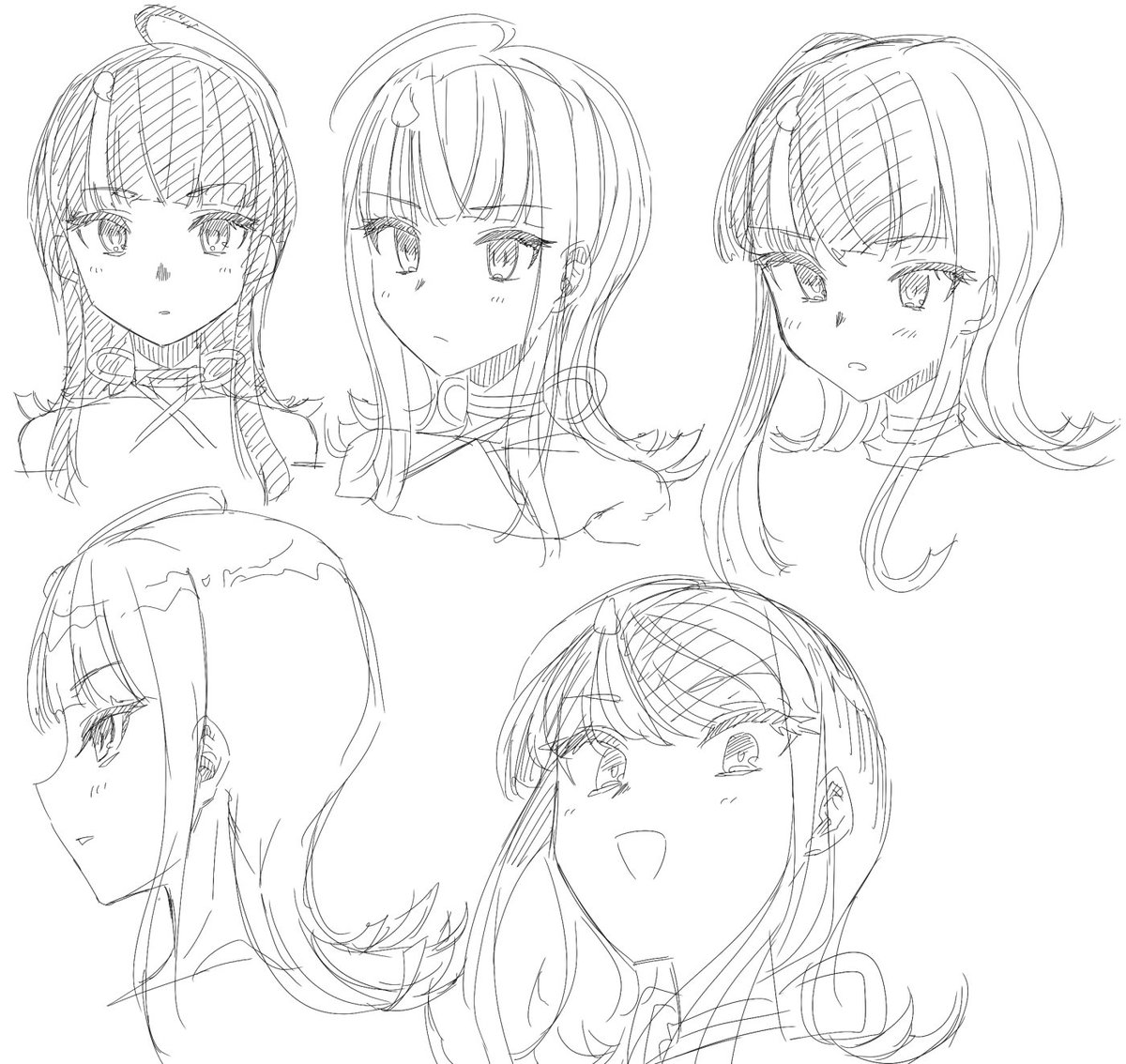 顔を可愛く描けるようになりたいから練習するぞ! 39 