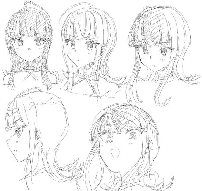 顔を可愛く描けるようになりたいから練習するぞ! 39 