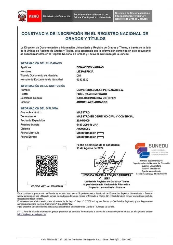Enrique96227652's tweet photo. Un doctorado en 3 meses? La fiscal de la Nación hizo su doctorado en 3 meses, en cualquier país del mundo el doctorado se hace en 4 años. Esto se debe de investigar a fondo. @FiscaliaPeru @Poder_Judicial_ @canalN_ @elcomercio_peru @noticiAmerica @atv_noticias @willaxtv https://t.co/ubjFqzq2QR