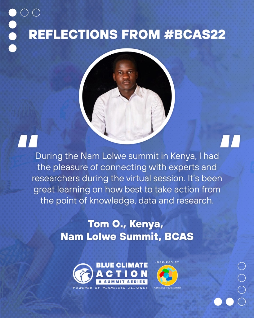 PlaneteerHQ's tweet photo. Here's some #MondayMotivation from Tom, Solomon and Emery --Planeteers who all attended different Blue Climate Action Summits, but left with shared excitement about changing their local water bodies for the better!
#bcas22 #blueclimate https://t.co/2CHUD0QGD7