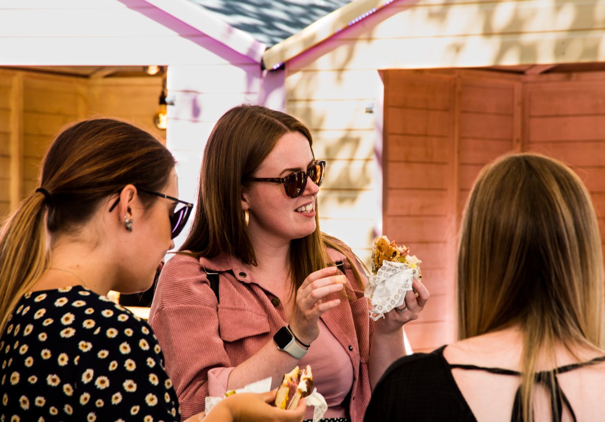 If you haven't already, check out the food and drink offering from Edinburgh University Students' Assoc <a href="/EdUniStudents/">Edinburgh University Students' Association</a> at Pleasance Courtyard, Gilded Balloon at Teviot, Pleasance Dome and new  for 2022, the Potterow Plaza. Lots of city favourites like Bross Bagels and Pizza Geeks