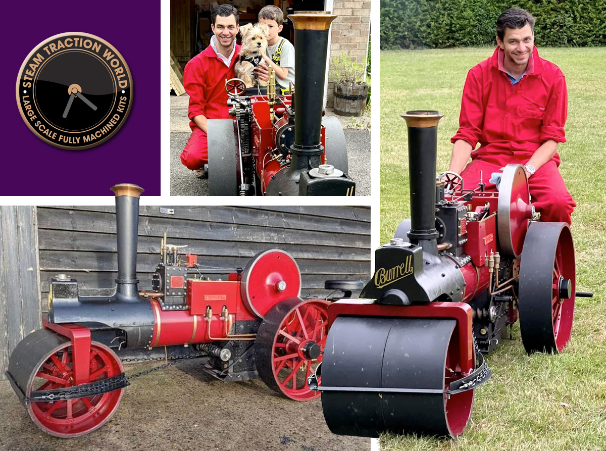 SteamTraction's tweet photo. It’s Your Builds again - Here’s Greg Clifton and the fantastic Audrey, a 4” Scale Burrell Roller, recently completed.

Greg says “Have a look on the Facebook Burrell Roller Builders Group it’s brought a lot of fun to our family!”
(Link  #SteamRoller

https://t.co/Wu196yLhTo https://t.co/g9o2BdiIhK