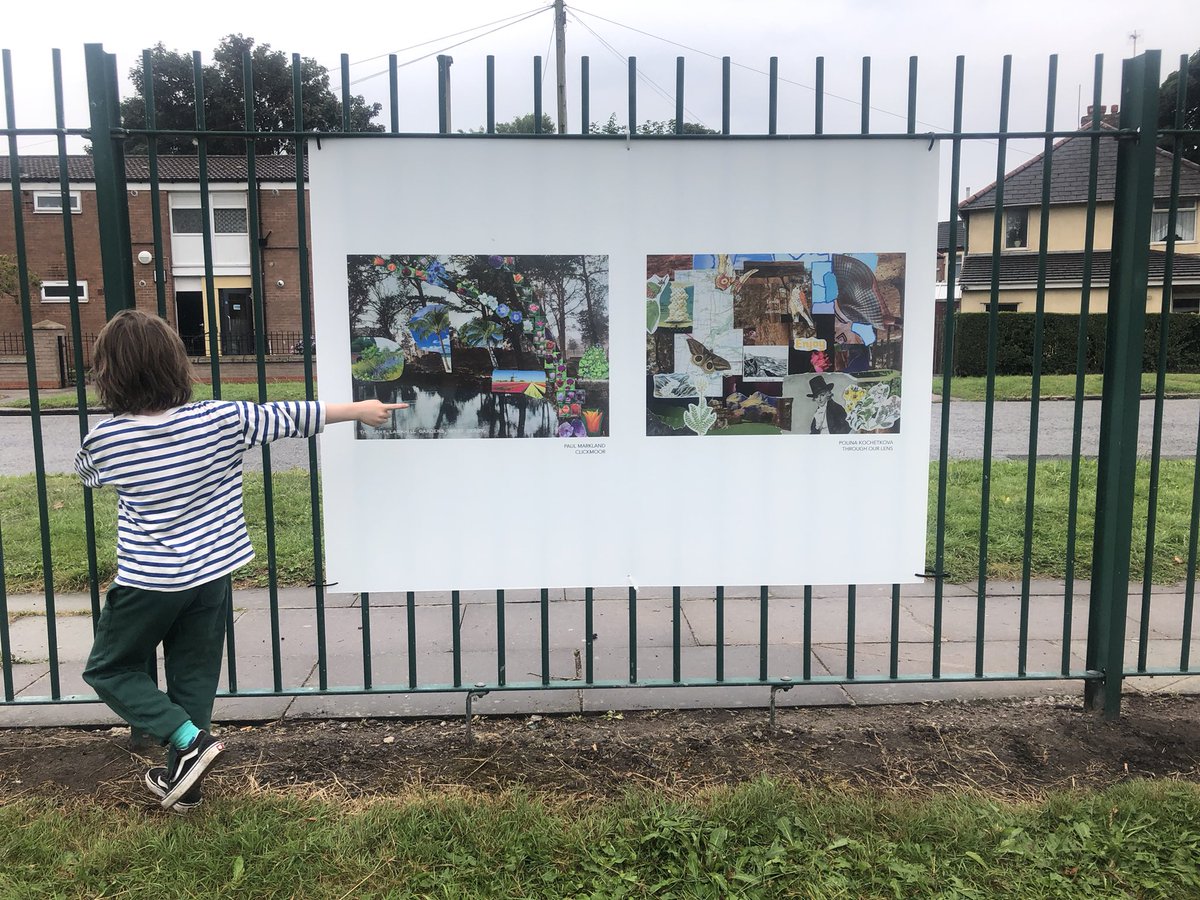 ewewiora's tweet photo. More from #clickmoor at #theducky #larkhillgardens - this work was a collaboration with @tarlyn #throughourlens young people exploring climate change &amp; wider topics important to each individual, through photo collage @OpenEyeGallery #LOOKphotobiennial @EmmaCase #katmonaghan https://t.co/TT5Sj03BcB
