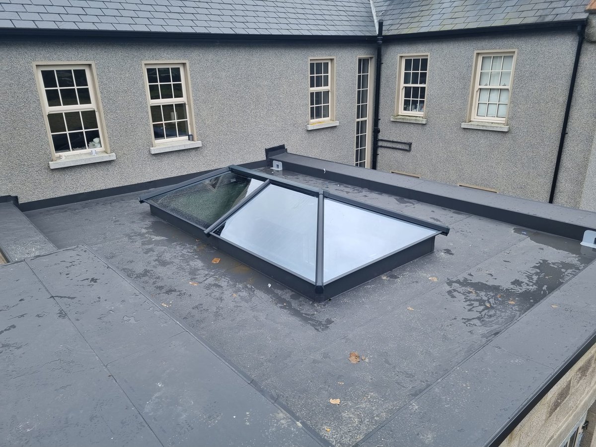 IAT04's tweet photo. Rooflight Installation complete https://t.co/CmKJ747puz