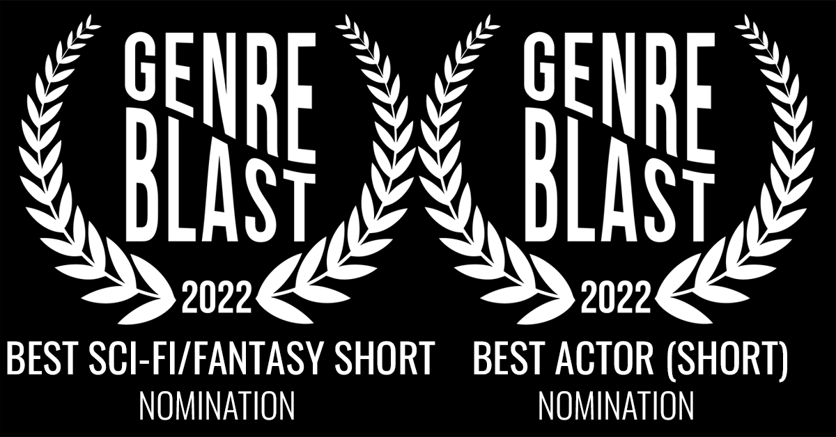 We're delighted to announce that #wormholeinthewasher has received 2 Nominations at this year's GenreBlast 2022 – BEST SCI-FI/FANTASY SHORT FILM and BEST ACTOR (SHORT). Congrats to the wormhole cast and crew and to Elliot James on his third Film Festival Nomination. 
@GenreBlast