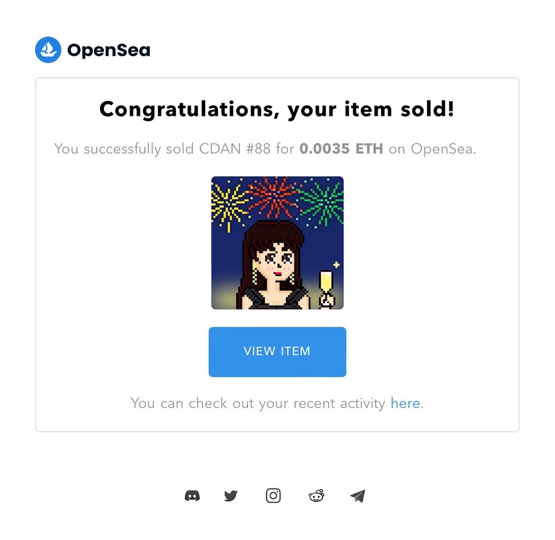 artdayandnight's tweet photo. CDAN #88 was sold to a new owner!
Thank you bro for supporting my collection!🎉🎉🎉
https://t.co/itReXETanj
#WAGMI #nft #nftcommunity #nftcollectors #pixelart #digitalart #unique #handdrawn #polygonNFT #opensea #fireworks #champagne #girl #pretty #blackdress #longearring https://t.co/tOFyUMux2Q