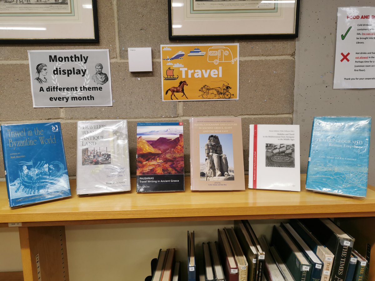 CFLcam's tweet photo. This month, our book display is celebrating travel in the Classical world. All of the books are available to borrow, so have a browse!
We will profile one of the books each day.
#ClassicsLibrary #BookDisplay #LibraryTwitter https://t.co/SrTc7f7wmQ
