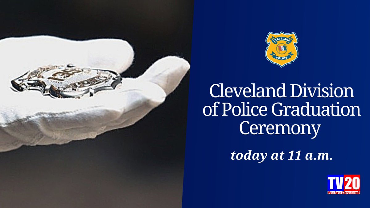 CLEpolice's tweet photo. Watch live as the #CLEPolice 150th Academy Class graduates today at 11 a.m.:
https://t.co/1Gtl2Iz6Og https://t.co/QPDNY4UZ0G