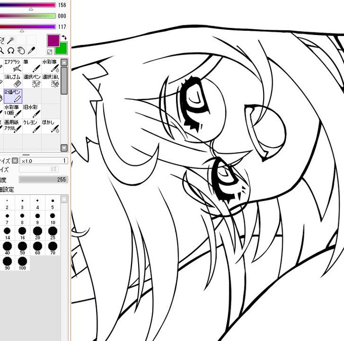 wip
超久々にSAIの画面を見続けてたら眩暈がしてきたので今日はここまで🙃 