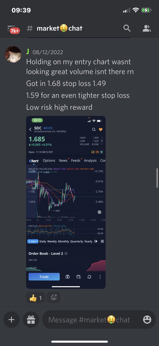 FruitfulTribe's tweet photo. $SDC SUQQ DIS COC 🚀🔥🍆🤑💸 
MONEY PRINTER 

$1.69 —> $1.92+ 
13.6% gain on shares — still running 🏃🏾‍♂️ 

All signaled in real time @FruitfulTribe 

$AMC $BBBY $GME #SQUEEZE https://t.co/llmBK4Jnp7