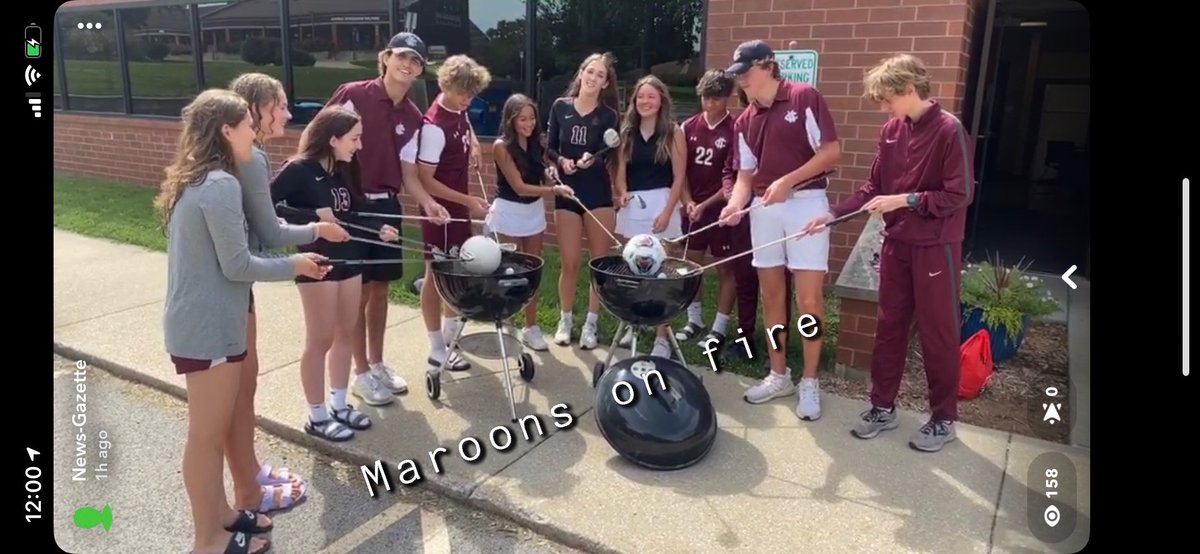 Best use of props at #FacesOfTheFall: <a href="/maroonathletics/">Champaign Maroons</a> 

Thanks for visiting and good luck this season.

Portraits (<a href="/news_gazette/">The News-Gazette</a>) and radio sports (<a href="/wdws1400/">NewsTalk 1400 & 93.9-FM WDWS</a>) coming soon