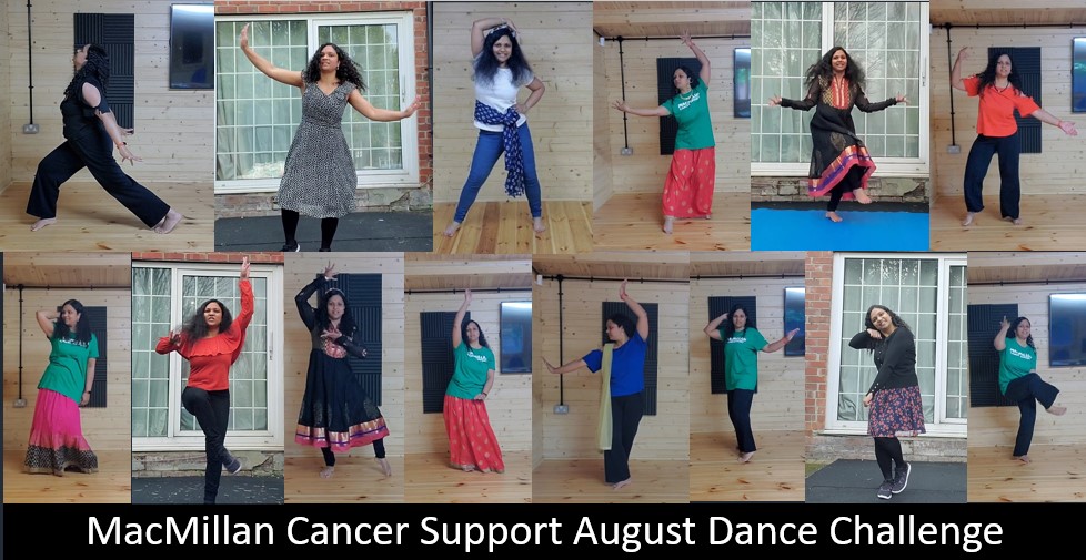 chitraacharya's tweet photo. Completed week 2 of my @macmillancancer's #BoogieCrew August #DanceChallenge 💃🏾 

#MacmillanCancerSupport is an amazing charity providing services for people living with cancer at every stage of their cancer experience

Half-way thru dance challenge 😊
Sharing pics from Day 1-14 https://t.co/ZfN1zcUhvn