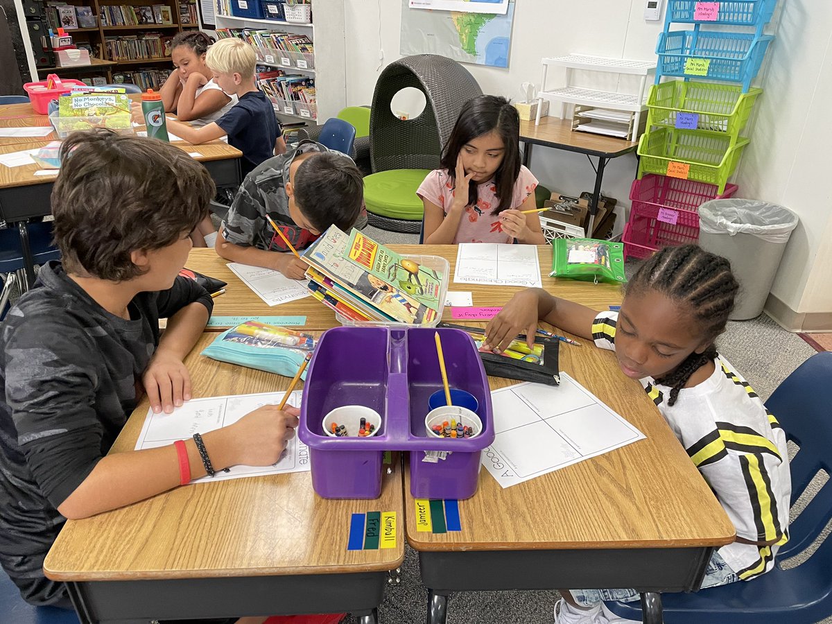 MrsMarsh4th's tweet photo. Creating our classroom #respectagreement! These 4th graders had some great ideas for this school year! @CFBISD @CFBRainwater @nicgreenleaf @jannafish @susanmachayo https://t.co/X2RYdL7D0v