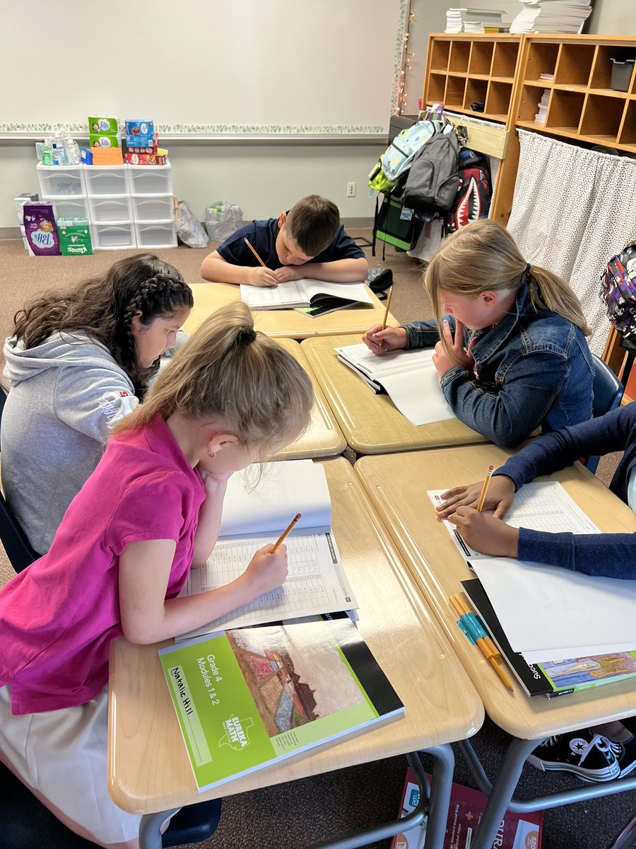 MrsReichle's tweet photo. First day of Eureka Math and my students are doing AWESOME! It’s going to be a great year of learning and growth! #CISDMathRocks 💙 @DeerCreekElem https://t.co/cWQhrWfDo7