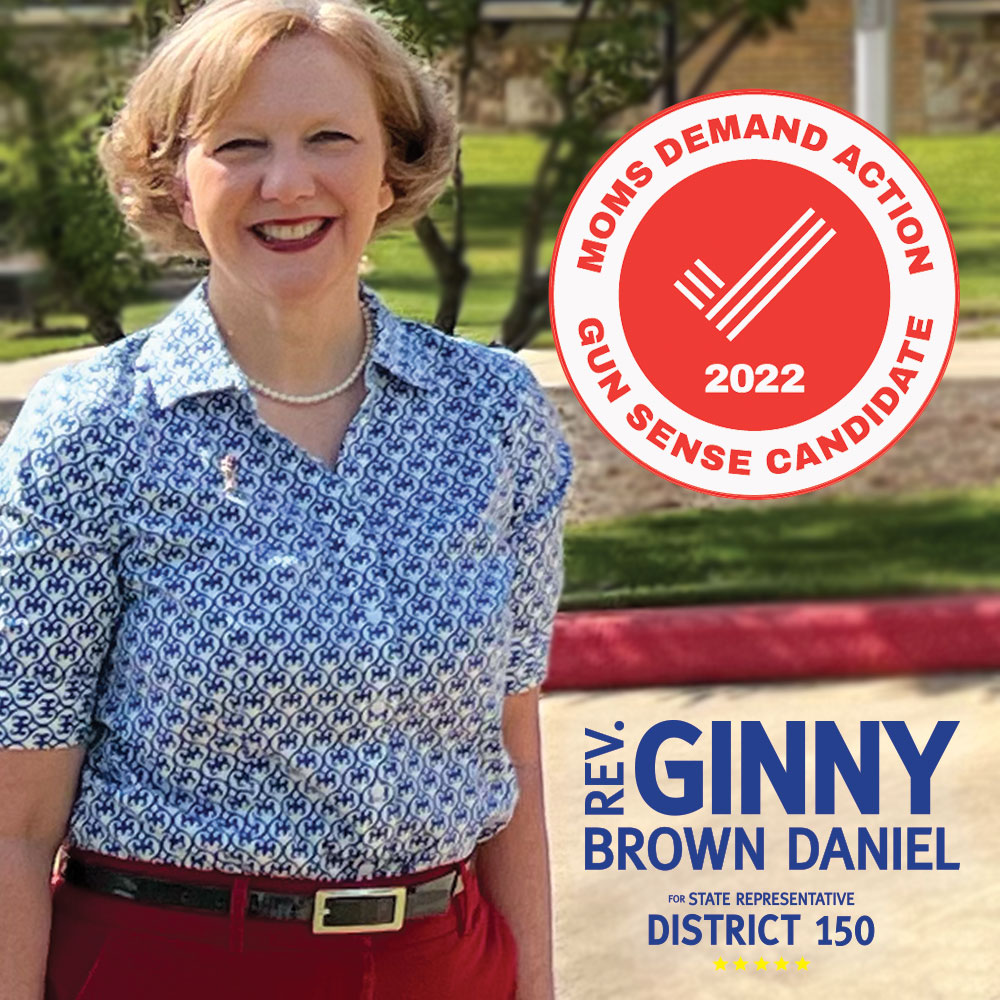 txfeministgbd's tweet photo. I believe in #gunsense legislation, &amp; I'm proud to receive distinction from @MomsDemand Action. We need a change in the TX House: Valoree Swanson is the sponsor of Constitutional Carry &amp; 2nd Amendment Sanctuary state laws. Support Ginny: https://t.co/cZIFDtdCya #texansforginny https://t.co/3IKqJ6v00o