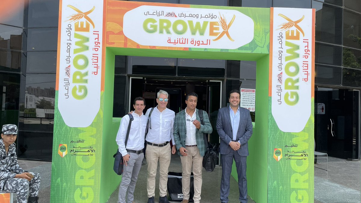 MiguelCordobaP's tweet photo. We are proud of being part of the Alliance ELDEYAB for Land Reclamation - MODERN FARMING to introduce #technology in big #Agriculture projects in #Egypt, presented in #Growex Cairo https://t.co/ZG0Zzscmoi