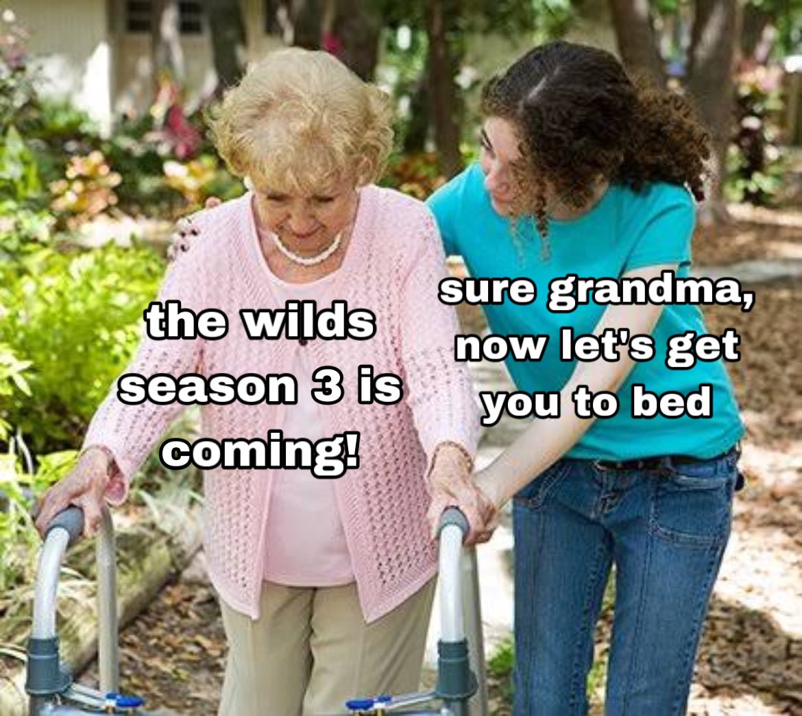 thewildsbestie's tweet photo. all of the wilds fandom 60 years from now:
#SaveTheWilds #RenewTheWilds https://t.co/ZMzymWnu37
