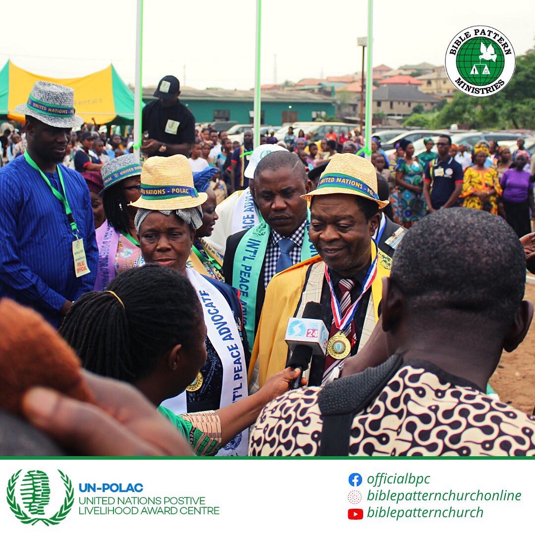 OfficialBPC's tweet photo. #BPCUNPOLAC #UnitedNations #BiblePatternChurch #MayorOfPeace #DRZAOgunsanya https://t.co/KEwXMe4H28